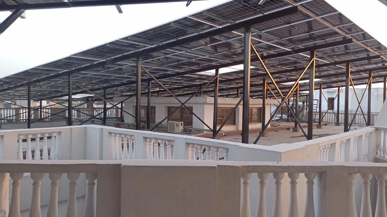 Solar structure installation project